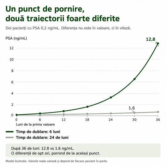 Ce înseamnă timpul de dublare a PSA după prostatectomia radicală și de ce îl monitorizează medicul